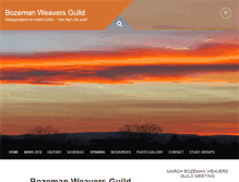 Tablet Screenshot of bozemanweaversguild.org